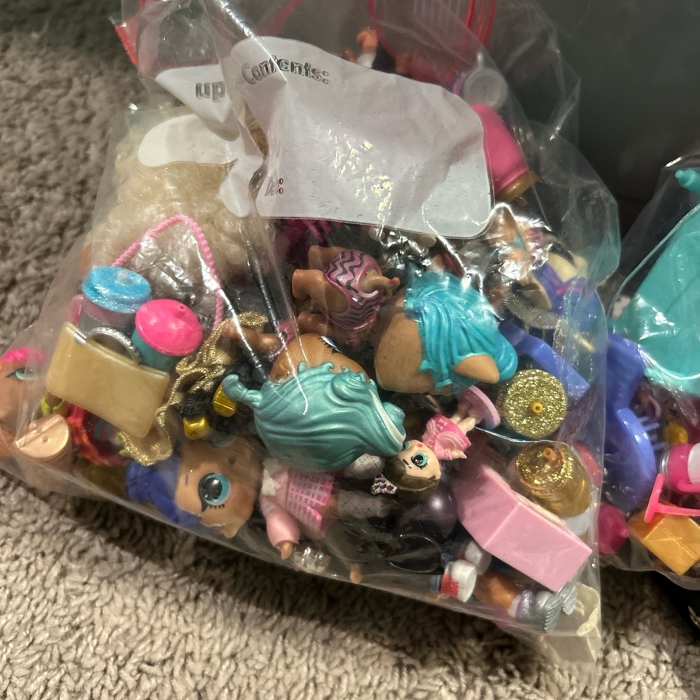 Two full bags of L.O.L. Surprise! Mystery Dolls & Accessories Set